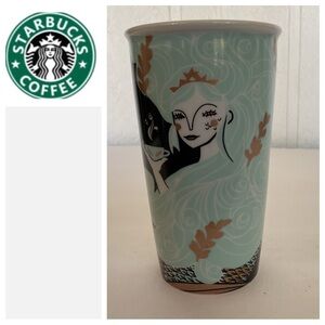 Starbucks 2018 Holiday Mermaid Siren Ceramic Tumbler